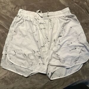 BuffBunny Marble Flow Shorts White XL